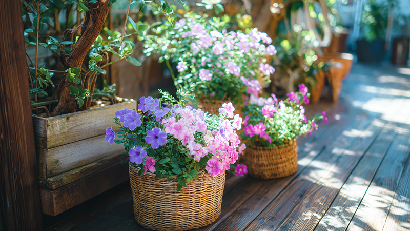 唯一無二の想いを込める「花苗の寄せかご」
